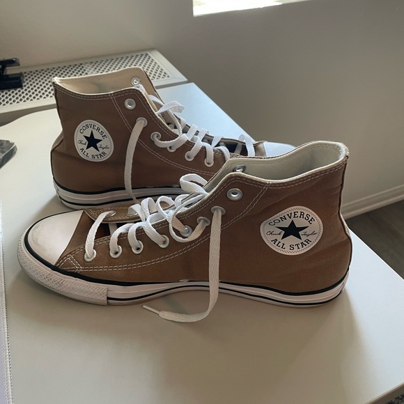 Men’s Sz 10 Women’s Sz 12 Brown Converse - Picture 3 of 5